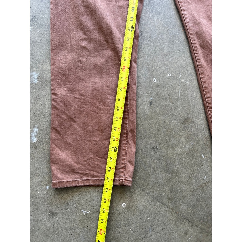 Well Worn Womens High Rise Straight Leg Pants Terracotta Brown Size 12/32 - Picture 3 of 7